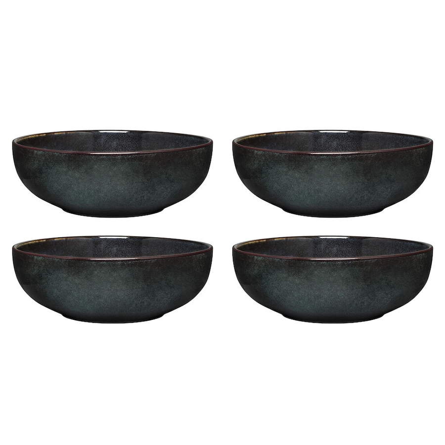 4x Ecology Element 18cm Stoneware Serving Soup/Ramen Bowl Round Tableware Raven