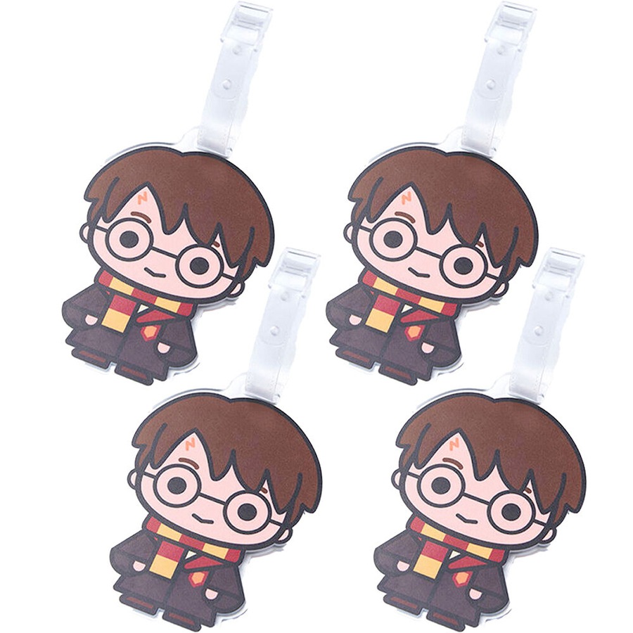 4x Harry Potter Luggage Tag Suitcase Identity Name/Address Bag Label Harry