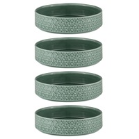 4x Ladelle Heath Jade Nibbles 15cm Round Porcelain Serving Bowl Salad Dine Dish