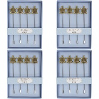4x LVD Cocktail Pick 4pc Turtle Home Kitchen Serveware/Tableware 14.5x10.5cm