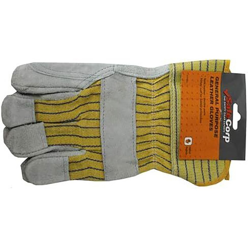 Buy 4x Safecorp PPE Safety General Purpose Gloves Pair Leather Double
