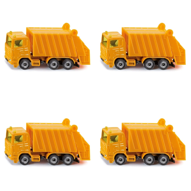 Buy 4x Siku 0811 Refuse Garbage Waste Truck Diecast Vehicle Kids ...