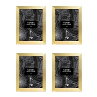 4x Unigift Noosa MDF/Glass A4 Picture/Photo Frame Wall Hanging Home Display Gold