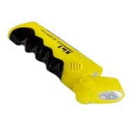 5-In-1 LED Torch/Area Light & Personal Alarm w/ Magnet/Ribbed Handle BLK/YEL