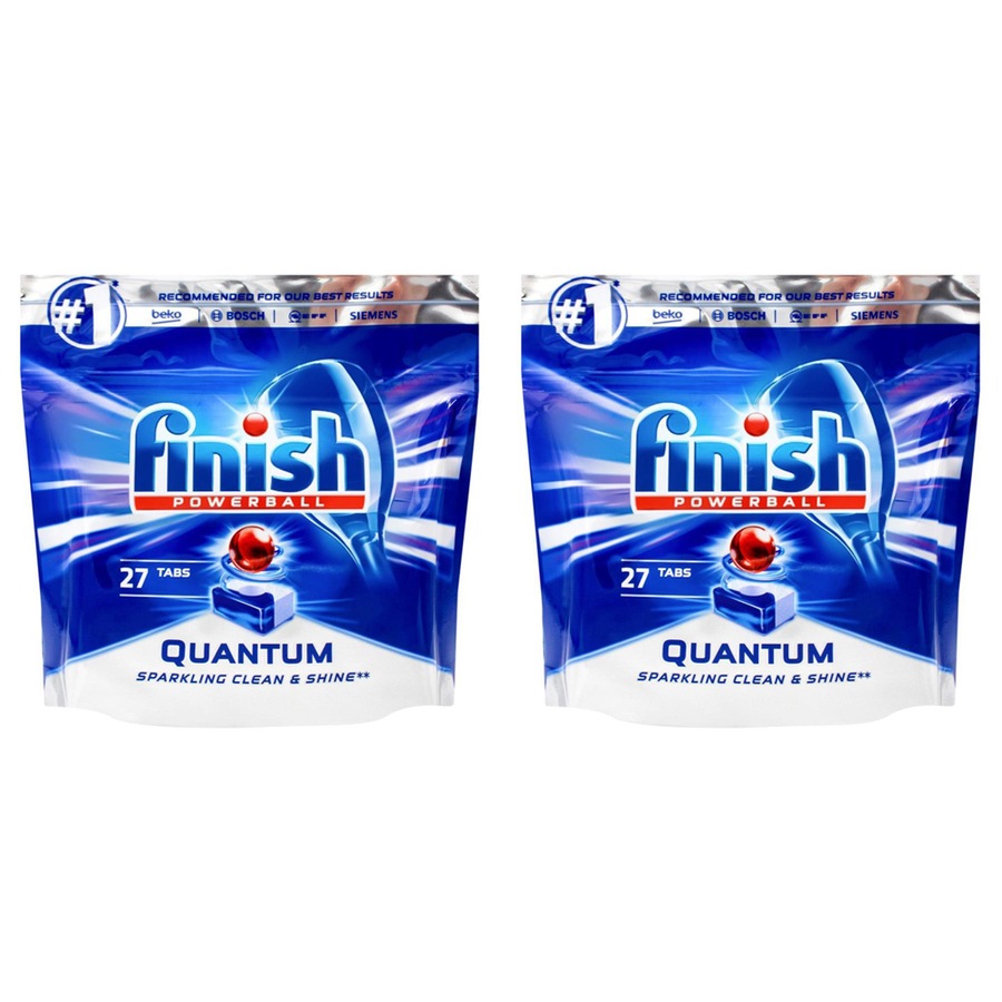 54pc Finish Powerball Quantum Dishwasher Capsules/Tablets Sparkling Clean