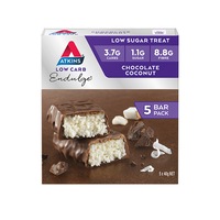 5pc Atkins Low Carb/Sugar 40g Endulge Protein Bar Diet Snack Chocolate Coconut
