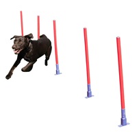 5pc Coopet 81cm Pet Dog Collection Slalom Outdoor Agility Run Training Pole Set