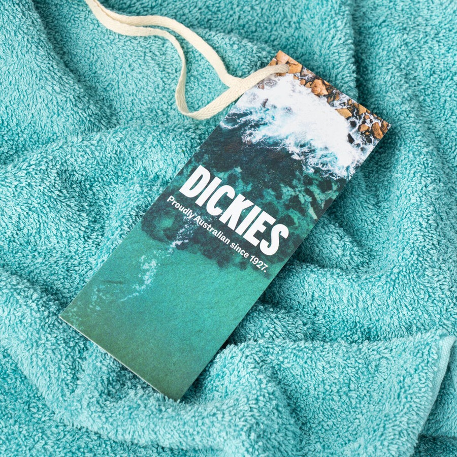 5pc Dickies 550GSM 100% Cotton Antibacterial Face/Bath Towel/Mat Set Seafoam