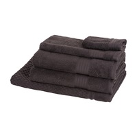5pc Sheraton Luxury Egyptian Cotton Towel Pack Bath/Hand/Mat/Face Washer Slate