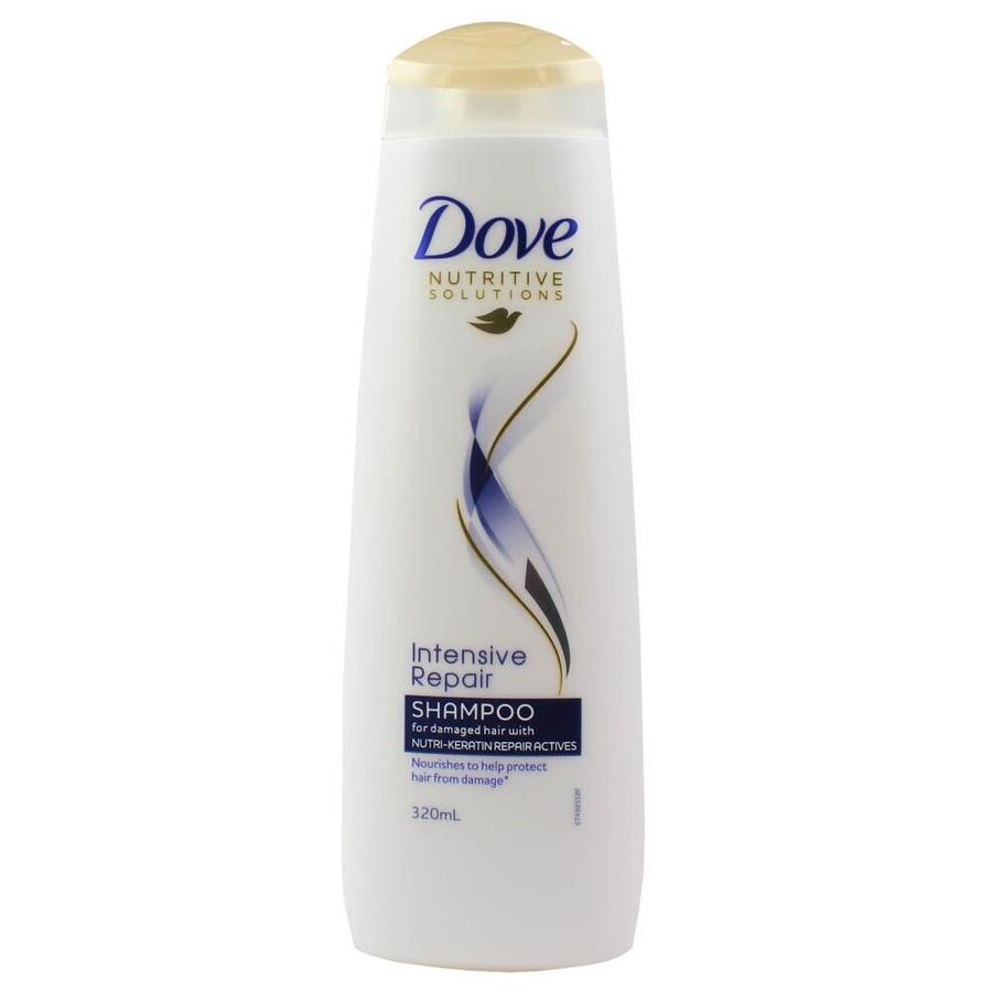 5PK Dove 320ml Shampoo Intensive Repair Care For Damaged Hair Nutri-Keratin