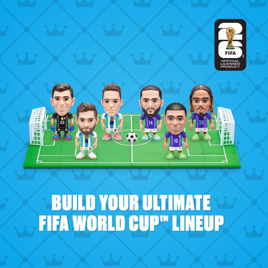 5PK Zuru FIFA World Cup 2026 TM Ballers Kids Figurine Toy 3y+ Assorted