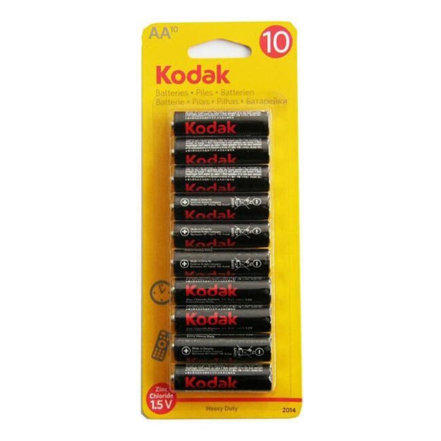 5x 10pc Kodak Zinc-Chloride AA Battery 1.5V Single Use Zinc Chloride