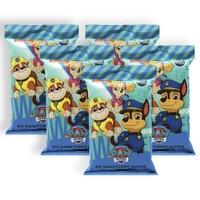 5x 20pc Paw Patrol Kids On The Go Cleansing Pocket Wet Hand Wipes