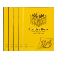 5x Spirax 70GSM 64 Page A4 14mm Dotted Third No.P107 Exercise Book/Notebook