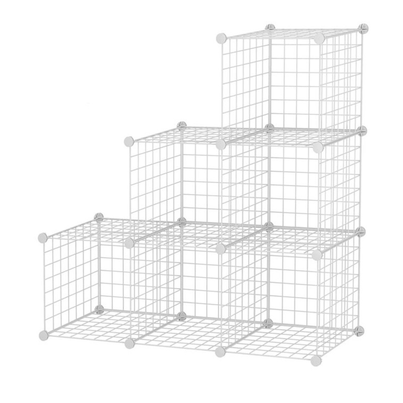Buy 6 Cube 35cm Metal Grid/Wire Storage/Display