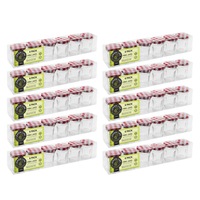 60pc Lemon & Lime 30ml Mini Toscana Air-Tight Glass Jars w/ Screw Top Lid Red