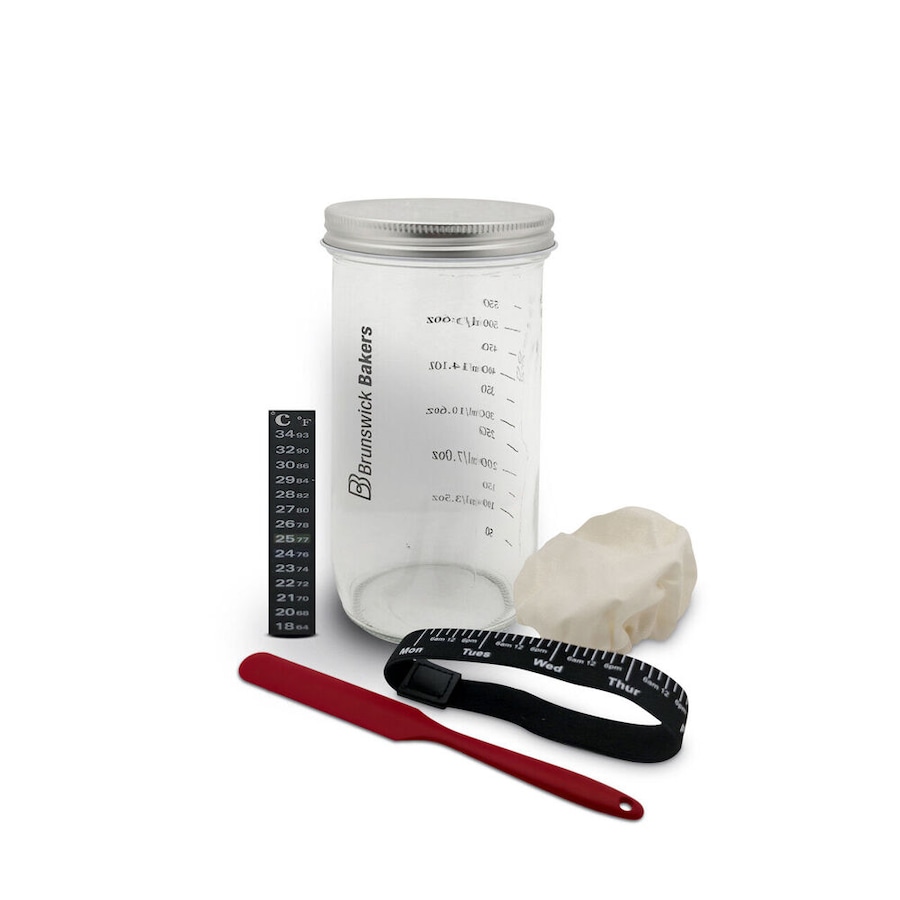 6pc Brunswick Bakers Sourdough Starter Kit Home DIY Bread Making/Baking Tools