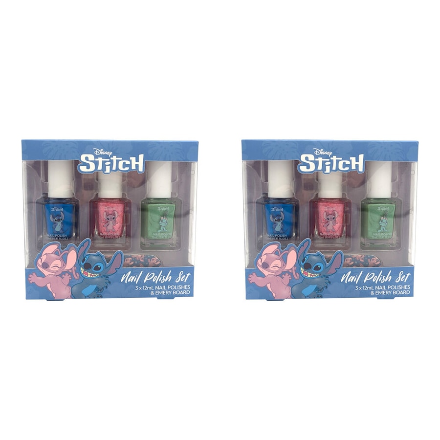6pc Disney Stitch Nail Polish Kids Pamper Accessory Gift Box Set w/ Nail File
