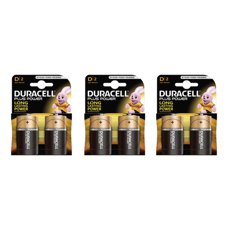 Buy 6pc Duracell Copper Top D Alkaline Battery 1.5V Multi Purpose for