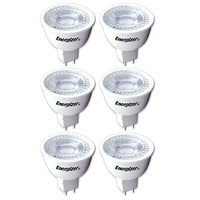 6pc Energizer LED GU5.3/MR16 5W/350LM Warm White Light Bulb/Lightbulb 35W