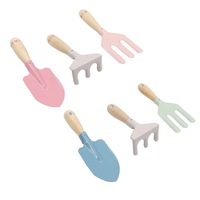 6pc Kaper Kidz Calm & Breezy Garden Tool Set Pink & Blue Childrens Toy Set 3y+