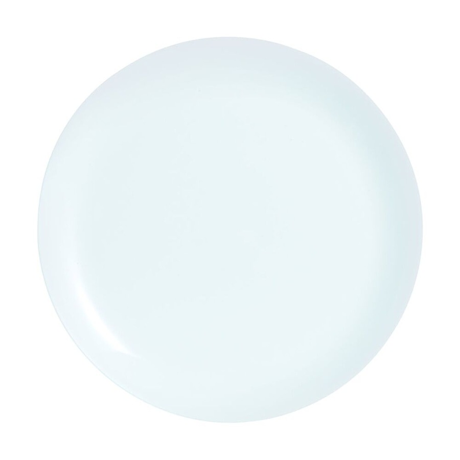 6pc Luminarc Diwali Dinner Plate 25x25x1.7cm Serveware Opal Glass White