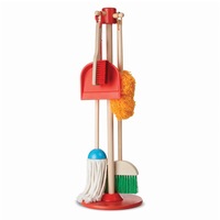 6pc Melissa & Doug Cleaning Kit w/ Stand Kids/Children Pretend Play Toy 3y+