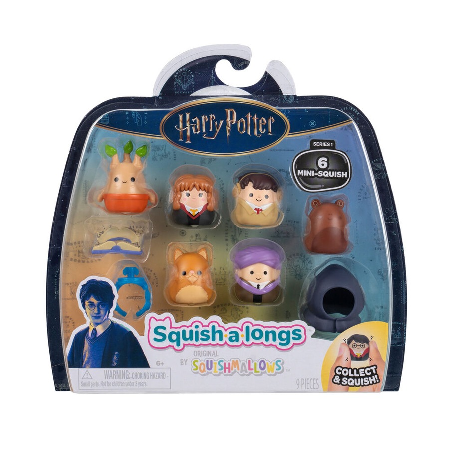 6pc Squishmallows Harry Potter Squish A Longs Kids Figure Soft Toy 6y+ Assorted