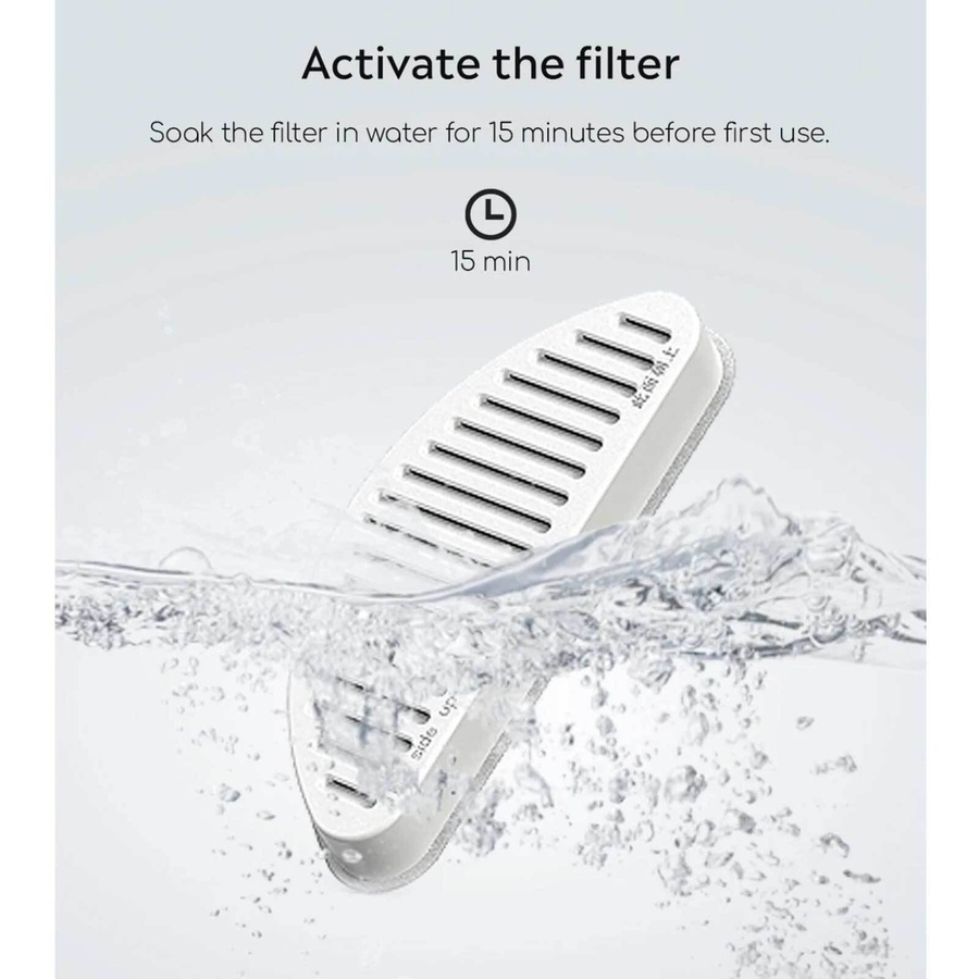 6pc Uah Pet ZERO Water Fountain Replacement Filter For Zero Pet Water Fountain