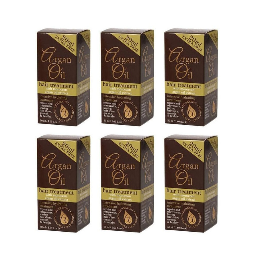 6PK Argan Oil Hair Treatment 50ml w/ Moroccan Extract Hydrating Care All Types