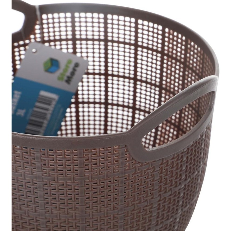 6PK Braz Home Organisation Fabric Storage Jute Basket 19.5x15.5cm 3L Assorted