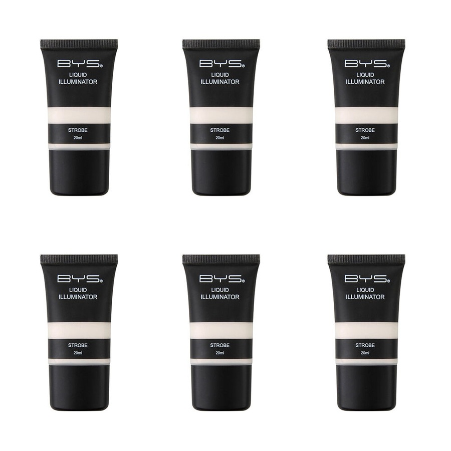 6PK BYS 20ml Liquid Illuminator Strobe Glow Face Highlighter Makeup Women