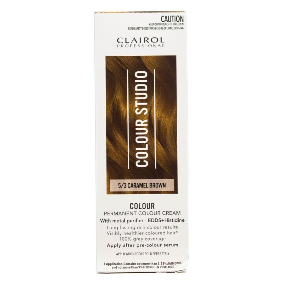 6PK Clairol Professional Permanent Hair Colour Cream 5/3 Caramel Brown Dye