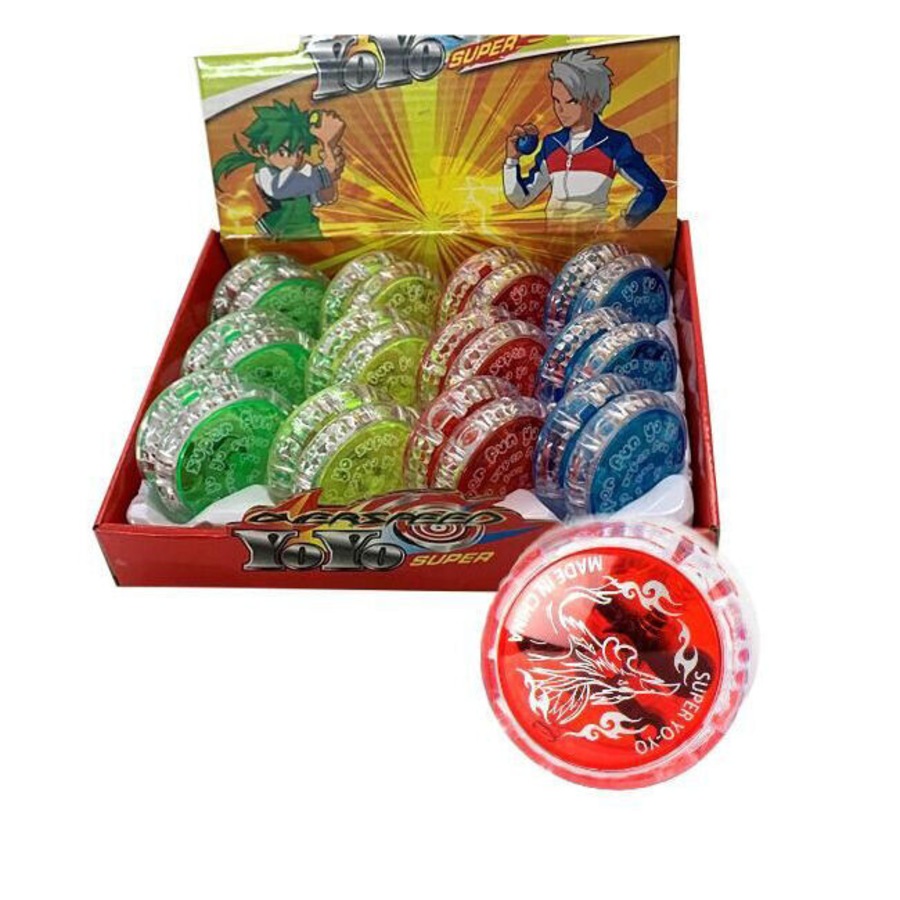 6PK Classic Iconic Beginner Yoyo Kids Toy Outdoor Play Round Assorted