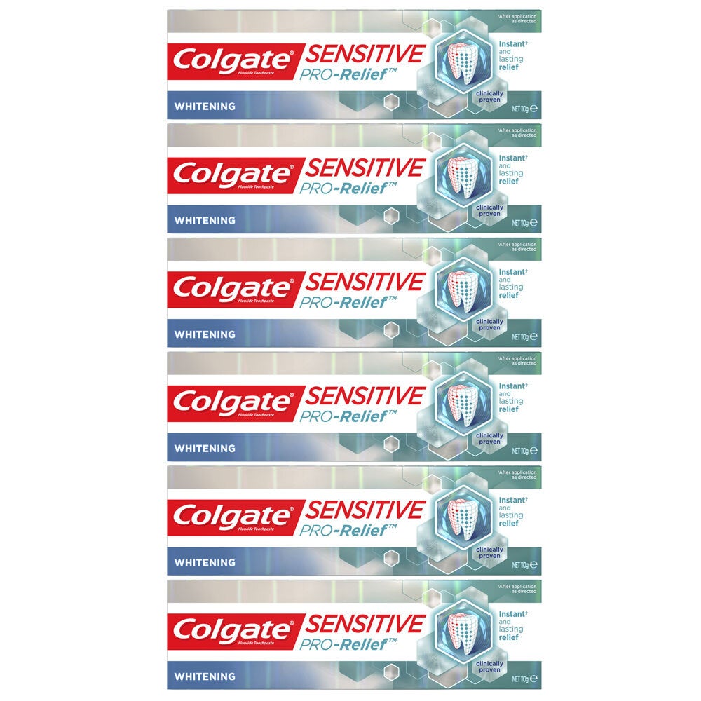6PK Colgate Sensitive ProRelief Whitening 110g Sensitive Teeth Pain Toothpaste 