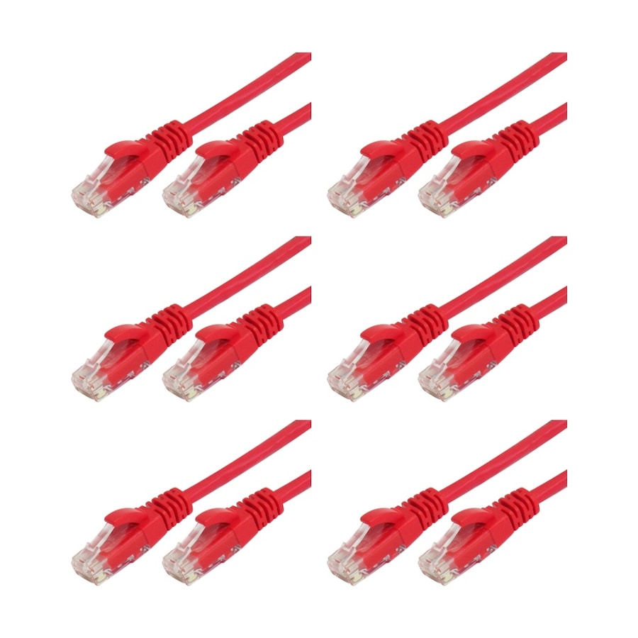 Crossover R45 Cable Buy 6PK Comsol RJ45 Cat 6 Crossover Gigabit Ethernet Cable 2 Metres Red ...