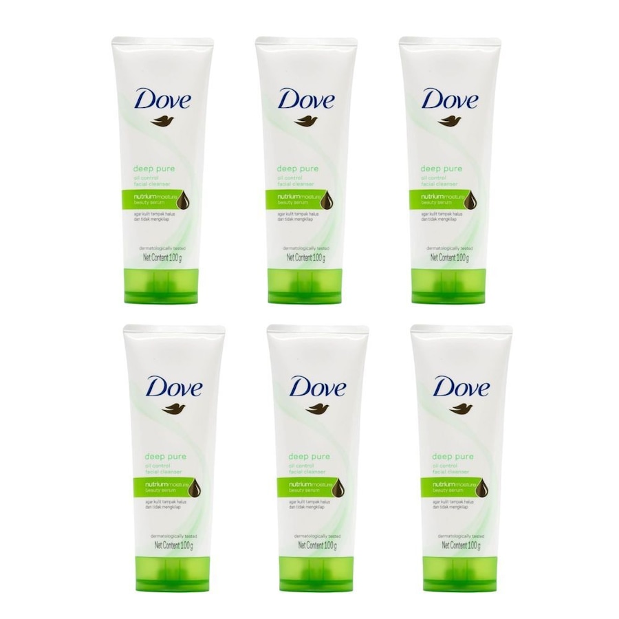 6PK Dove 100g Oil Control Facial Cleanser Women Moisture Beauty Serum Deep Pure