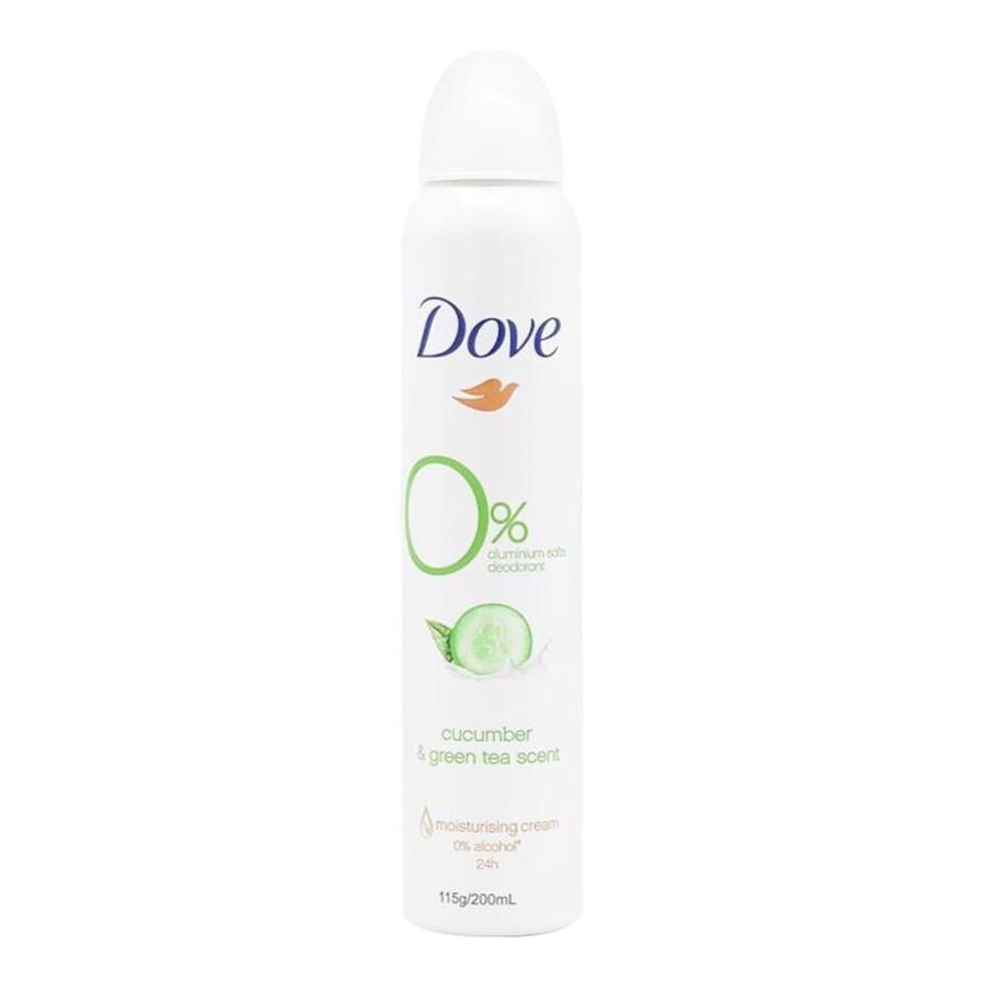 6PK Dove Antiperspirant Deodorant Spray 115g/200ml Cucumber & Green Tea Scent