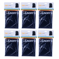 6PK Flight Mode Travel Laundry Bag Gym/Sport Water Resistant Pouch Storage Black