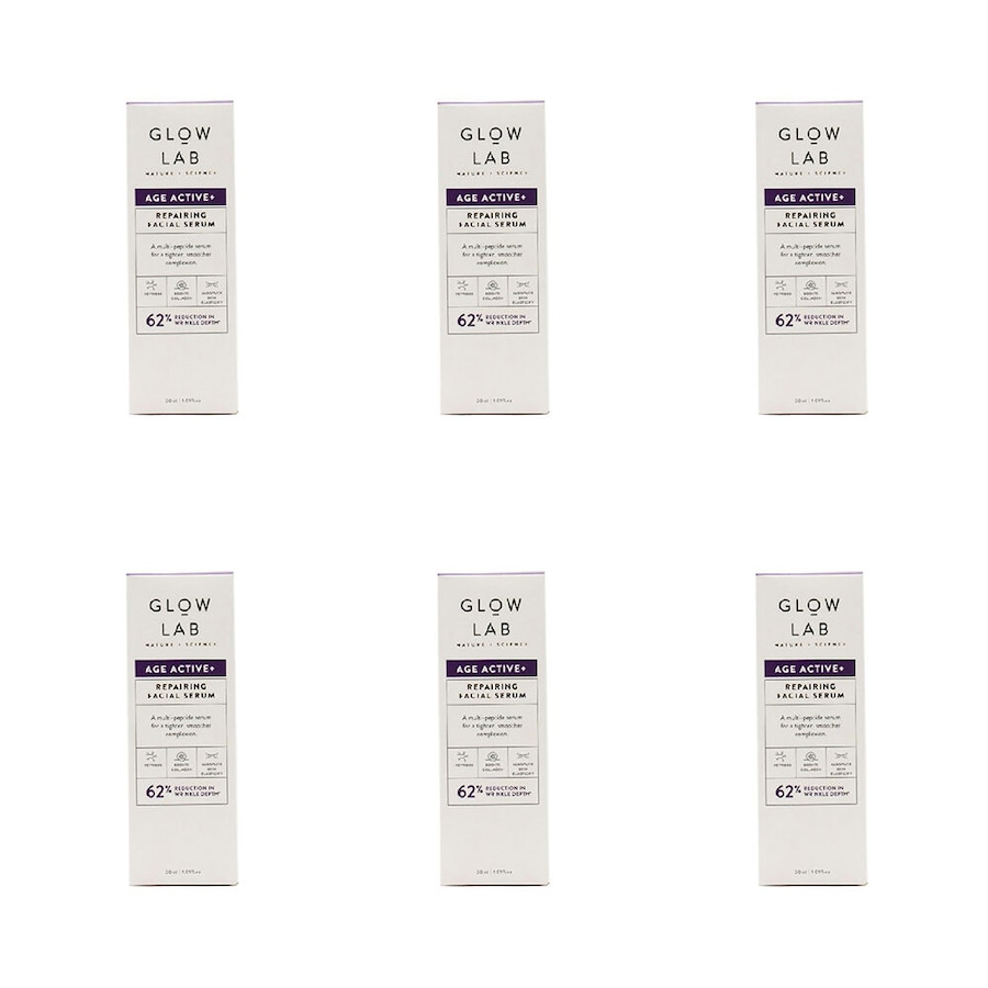 6PK Glow Lab 30ml Age Active Repairing Facial Serum Anti Aging Hydrating Serum