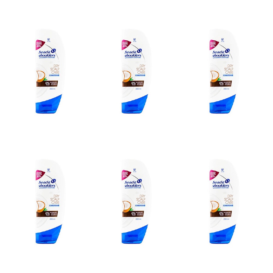 6PK Head & Shoulders 200ml Anti Dandruff Dry Scalp Hydrating Hair Conditioner