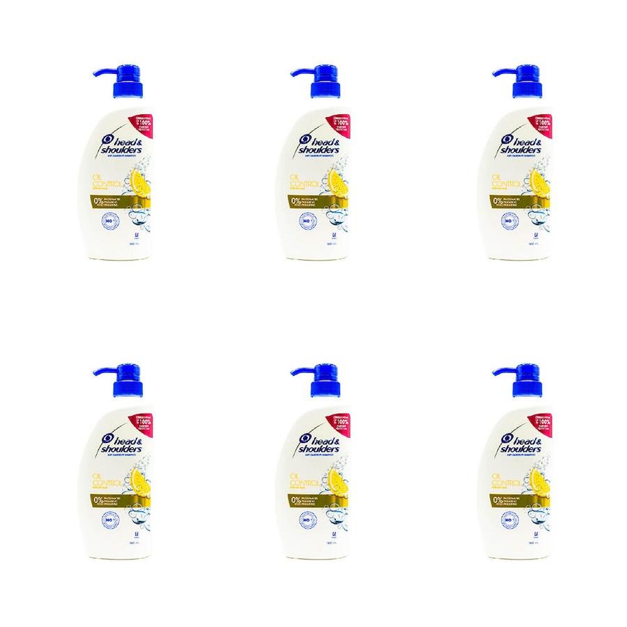 6PK Head & Shoulders 660ml Anti Dandruff Hair Shampoo Oil Control For Oily Hair