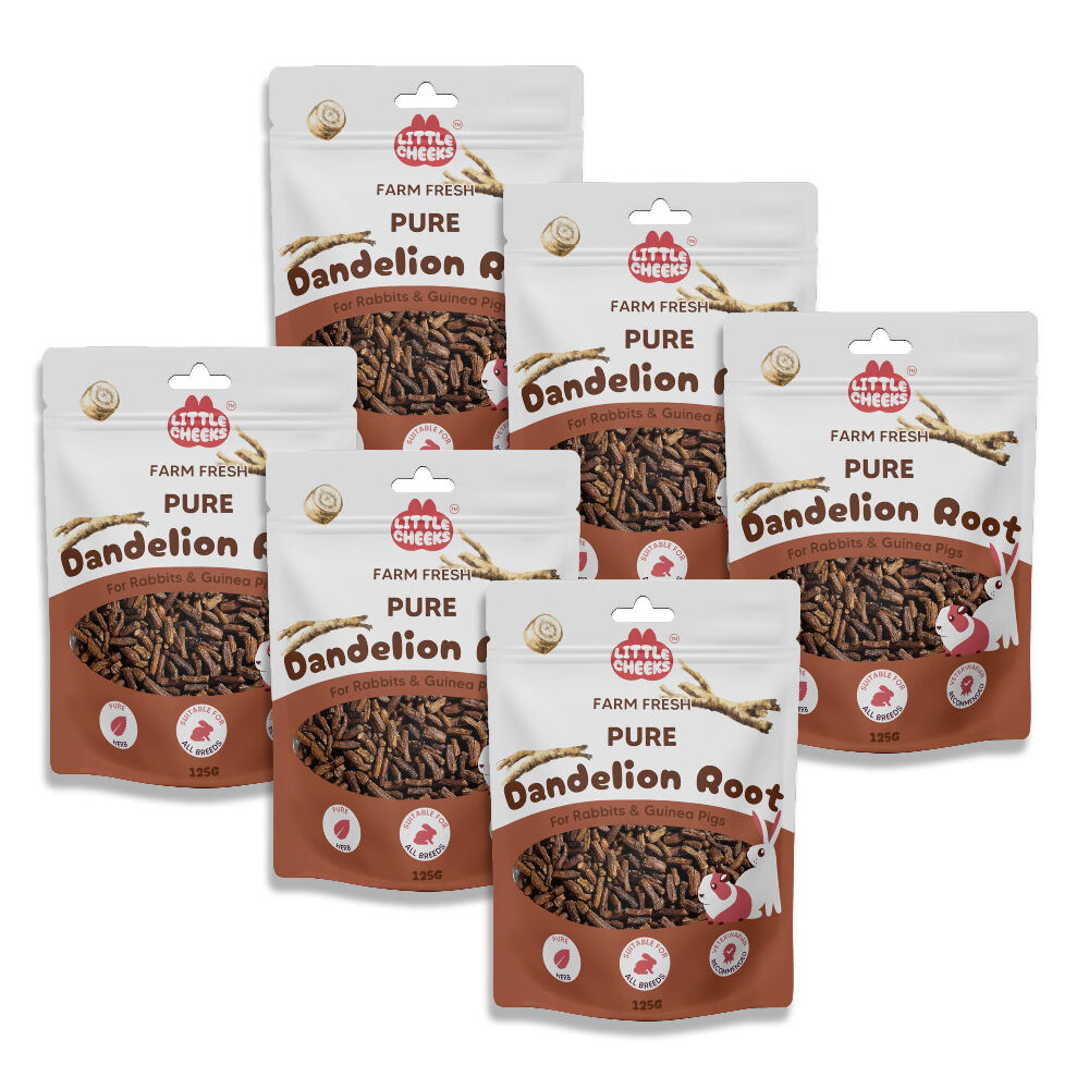 Buy 6PK Little Cheeks Farm Fresh Dandelion Root Rabbit/Guinea Pig Food ...