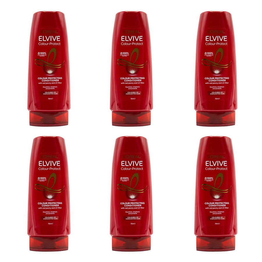 6PK Loreal 700ml Conditioner Colour Protect for Coloured Or Highlighted Hair