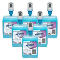 6pk Northfork 400ml Liquid PH Neutral Hand Wash/Soap Blue Refil