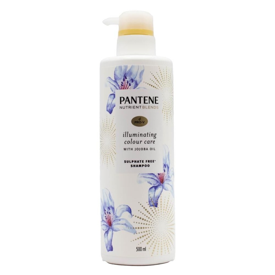 6PK Pantene 500ml Hair Shampoo Pro V Illuminating Colour Care Sulphate Free