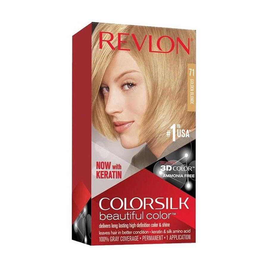 6PK Revlon Natural Long Lasting Colour Hair Dye 71 Golden Blonde