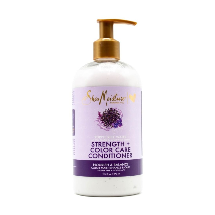 6PK Shea Moisture Strength & Colour Care Conditioner 370ml Purple Rice Water