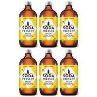 6PK SodaStream 500ml Soda Press Organic Syrup/Mix 50% Less Sugar Indian Tonic