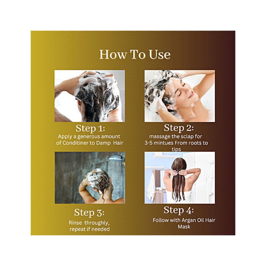 6PK XHC Argan Oil Cleansing Hair Shampoo 300ml Hydrating All Type Nourshing Care